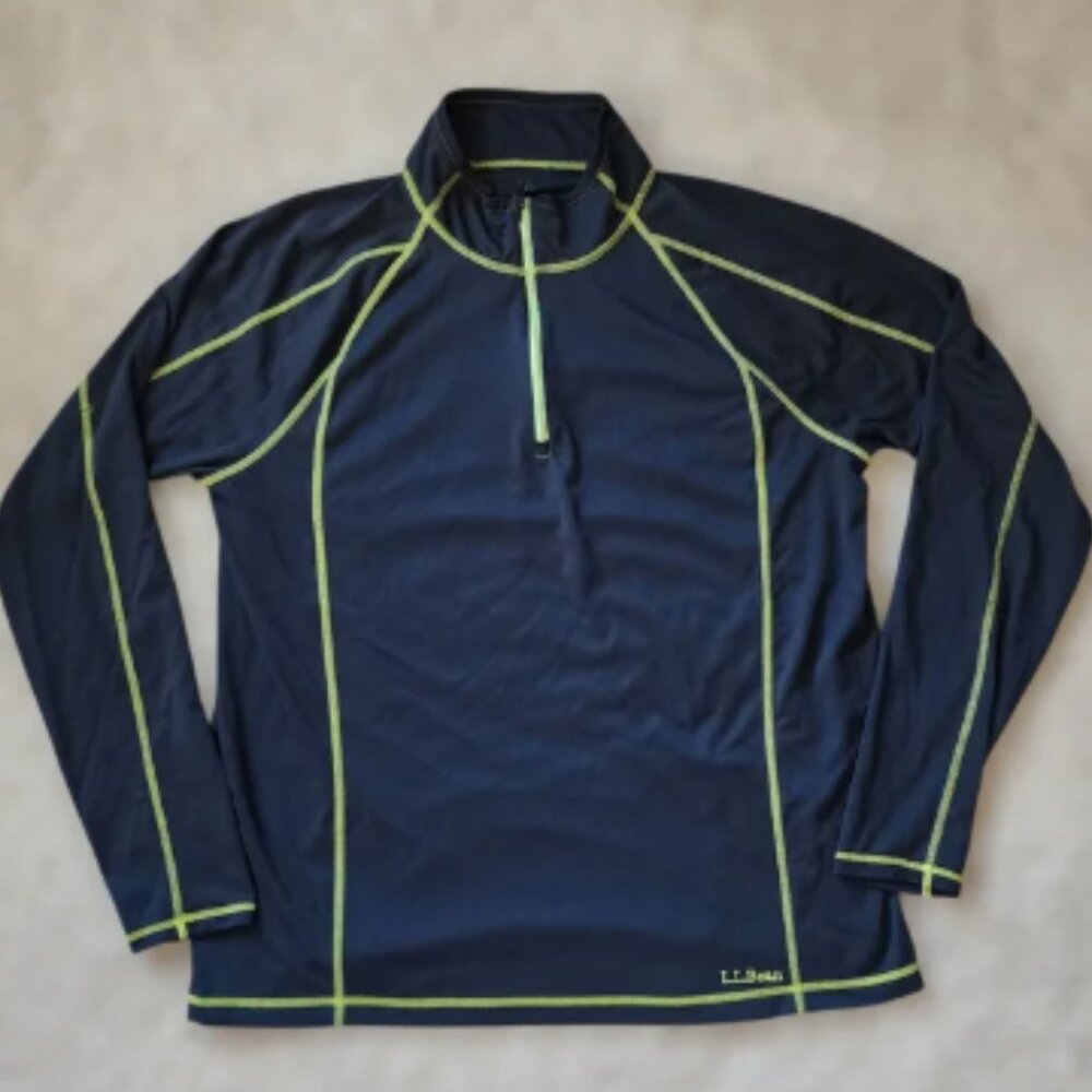 LL Bean Men's Long Sleeve Half-Zip Pullover Size XLT